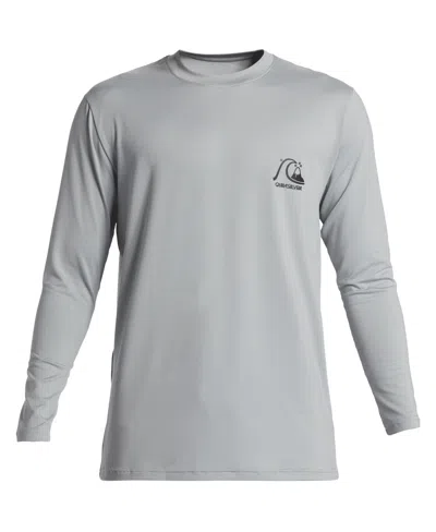 Quiksilver Men's Dna Bubble Logo Surf Long Sleeve T-shirt In Quarry