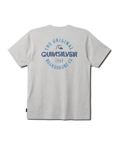 Quiksilver Men's Eternal Circle Short Sleeve T-shirt In Silver White Heather