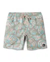 Quiksilver Everyday Mix Volley Swim Trunks In Burgundy