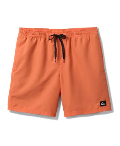 Quiksilver Men's Everyday Solid Volley 15 Shorts In Papaya