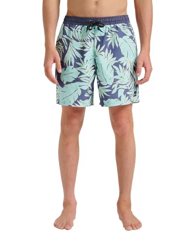 QUIKSILVER MEN'S EVERYDAY VOLLEY TRIPPIN PALM SWIM SHORTS
