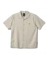 Quiksilver Men's Flecky Island Woven Shirt In Silver Birch