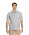 Quiksilver Men's Florever Classic Short Sleeve Woven Shirt In Jade Grey