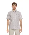 Quiksilver Men's Florever Classic Short Sleeve Woven Shirt In Silver Birch