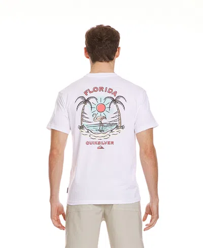Quiksilver Men's Florida Native Bird Short Sleeve T-shirt In White