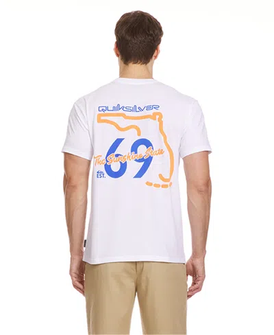 Quiksilver Men's Florida Road Sign Short Sleeve T-shirt In White