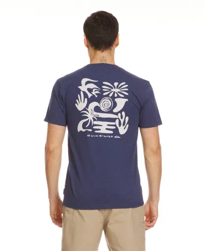 Quiksilver Men's Free Bird Short Sleeve T-shirt In Navy Heather