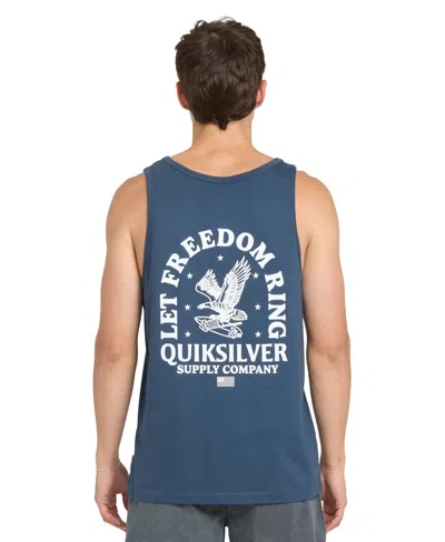 Quiksilver Men's Freedom Ring Crewneck Tank Top In Blue