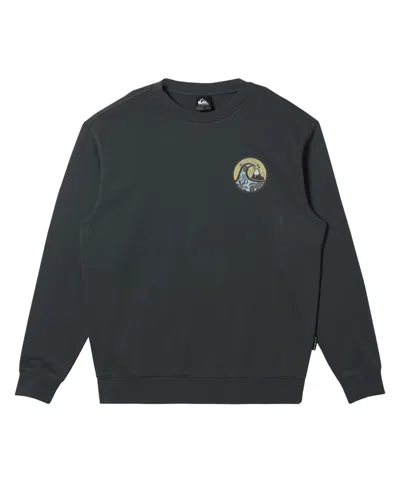 Quiksilver Men's Graphic Crew Long Sleeve Sweatshirt In Urban Chic