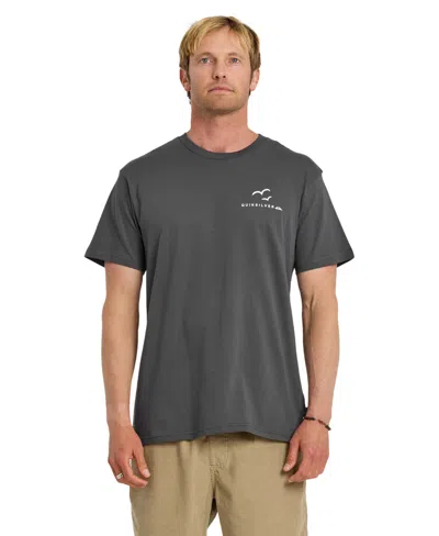 Quiksilver Happy Trails Cotton Graphic T-shirt In Gray