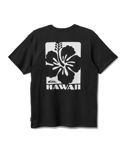 Quiksilver Men's Hawaii Hibiscus Short Sleeve T-shirt In Black