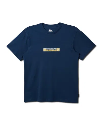 Quiksilver Men's Hi Bumper Sticker Short Sleeve T-shirt In Navy