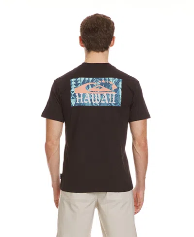 Quiksilver Men's Hi Island Print Short Sleeve T-shirt In Black