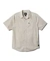 Quiksilver Men's Island Waters Classic Short Sleeve Woven Shirt In Silver Birch