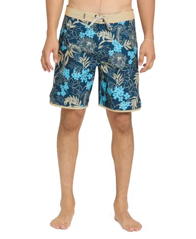 Quiksilver Jetty Bloom 19 Board Shorts In Blue