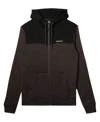 Quiksilver Keller Colorblock Fleece Lined Zip Hoodie In Canteen He