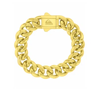 Quiksilver Men's Miami 18k Yellow Gold-plated Cuban Chain Bracelet