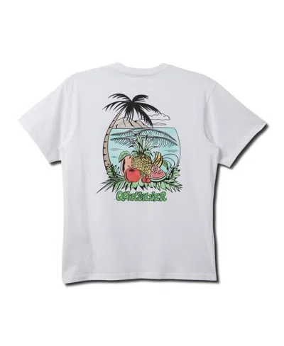 Quiksilver Men's Natural Fruit Short Sleeve T-shirt In White