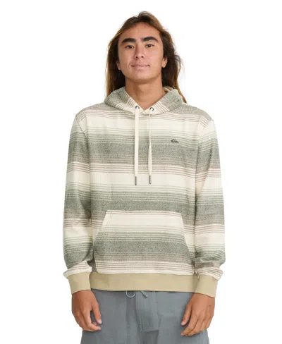 Quiksilver Men's Nika Stripe French Terry Pullover Hoodie In Twill