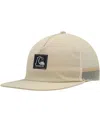 Quiksilver Men's Oatmeal Checked Out Snapback Hat In Oatmeal