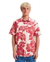 Quiksilver Men's Oceanview Classic Short Sleeve Shirt In Red