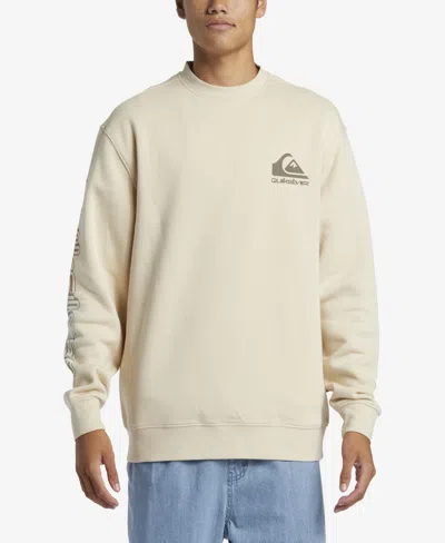 Quiksilver Men's Omni Crew Long Sleeve Sweatshirt In Fog