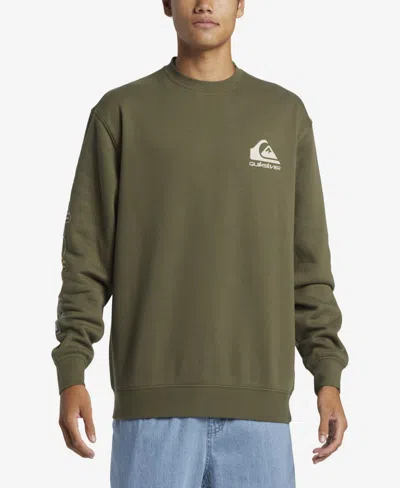 Quiksilver Men's Omni Crew Long Sleeve Sweatshirt In Grape Leaf