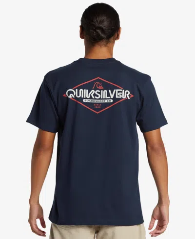 Quiksilver Men's Omni Sign Short Sleeve T-shirt In Navy