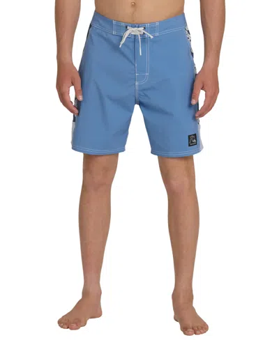 Quiksilver Men's Original Arch Floral Swim Shorts In Blue