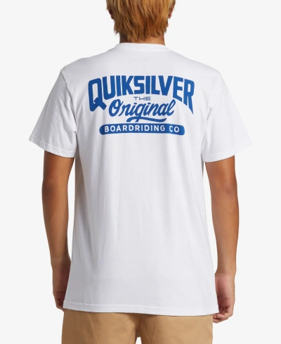Quiksilver Men's Original Script Mt0 Short Sleeve T-shirt In White