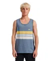 Quiksilver Men's Original Stripe Tank Top In Blue