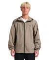 Quiksilver Overcast Water Repellent Hooded Windbreaker In Gray