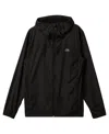 Quiksilver Overcast Water Repellent Hooded Windbreaker In Black