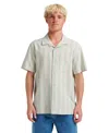 Quiksilver Men's Oxford Stripe Casual Short Sleeve Shirt In Multi