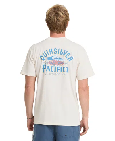 Quiksilver Men's Pacifico Signage Crewneck Short-sleeve T-shirt In Neutral