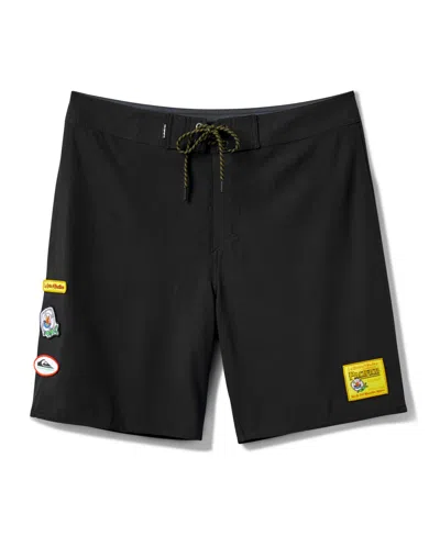 Quiksilver Men's Pacifico Straight Leg 18.5 Boardshorts In Black