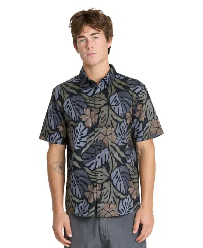 Quiksilver Men's Palm Breeze Classic Shirt In Black