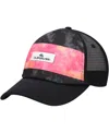 Quiksilver Men's  Black Pidgeon Chicken Trucker Snapback Hat In Black