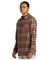 Quiksilver Men's Ridgebury Flannel Long Sleeve Shirt In Rawhide Ri