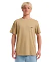 Quiksilver Saltwater Cotton Pocket T-shirt In Brown