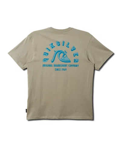 Quiksilver Men's Shadow Block Short Sleeve T-shirt In Pale Aloe