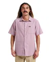 Quiksilver Men's Shoreline Classic Short Sleeve Shirt In Purple