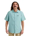 Quiksilver Men's Shoreline Classic Short Sleeve Shirt In Blue
