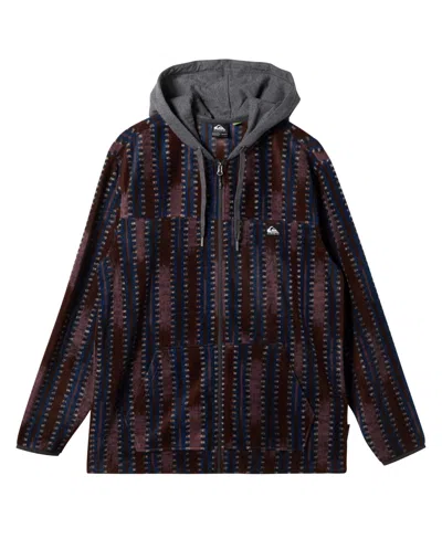 Quiksilver Men's Surf Days Long Sleeve Hoodie In Portabella Prnt 1