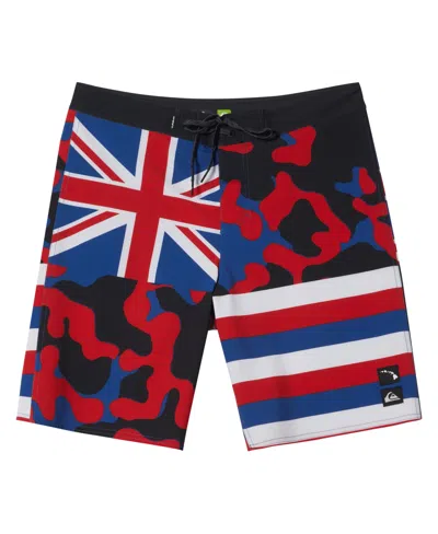 Quiksilver Men's Surfsilk Hawaii Flyer 20 Swimsuit Shorts In Tarmac Prnt 4