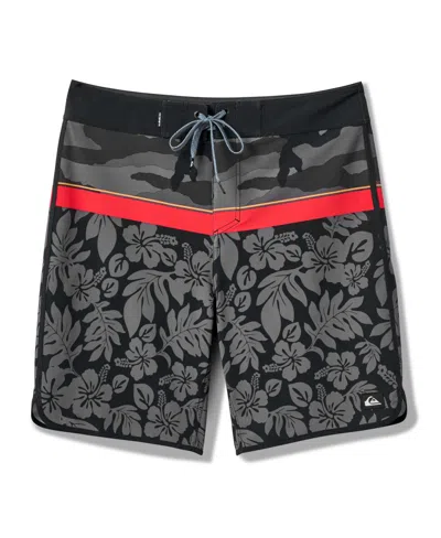 Quiksilver Men's Surfsilk Hawaii Scallop 19 Boardshorts In Black