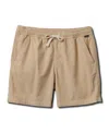 Quiksilver Taxer Corduroy Drawstring Shorts In Animal Print