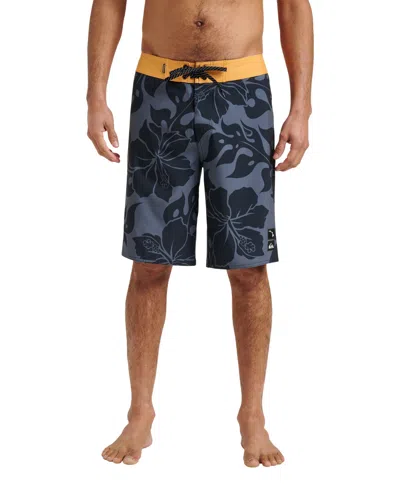 Quiksilver Men's Surfsilk Hibiscus Straight Boardshorts In Black