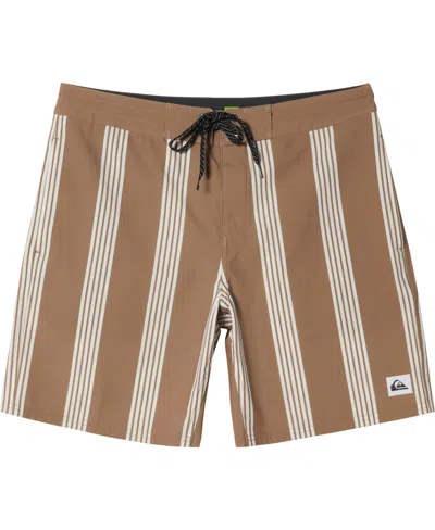 Quiksilver Men's Surfsilk Street Trunk 18 Swimsuit Shorts In Portabella