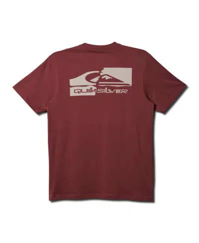 Quiksilver Men's Torn Short Sleeve T-shirt In Brick Red